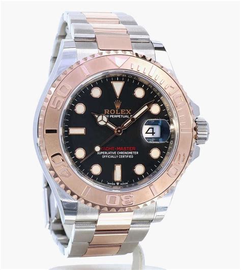 rolex yachtmaster rose gold black